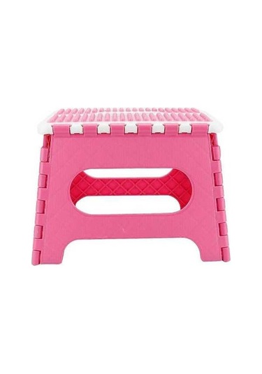 Bloomnest Kalın Plastik Katlanır Tabure, Gelişmiş Masaj Sandalyesi, 29x22x22cm, Pembe Altın-siyah, Taşınabilir, Çocuklar İçin Altın - Siyah