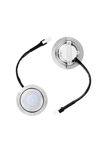 Yifomall Paslanmaz Çelik Davlumbaz Led Aydınlatma Seti, 12v Dc 2 Adet Led Ampul, Davlumbaz Aydınlatma Değişim Parçası