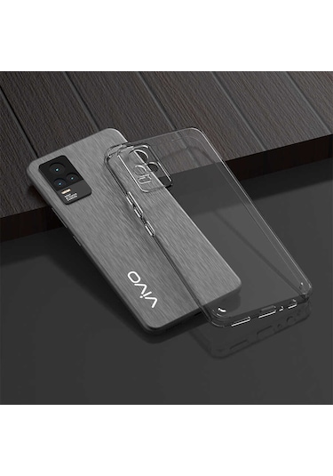 Zore Vivo V21 Kılıf Msra Coss Kapak - Renksiz Renksiz