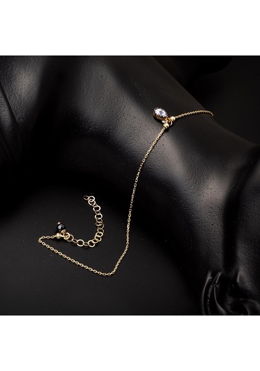 Damlataşlı 14 Ayar Altın Halhal 14NMHL02