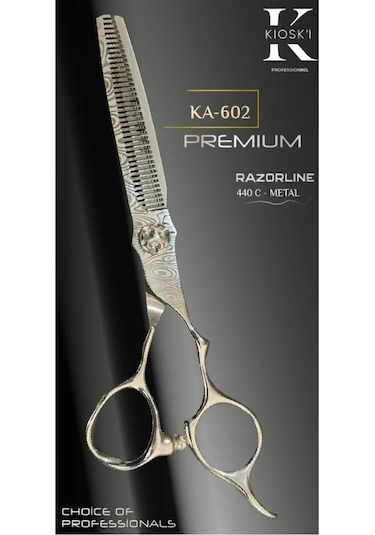 Kioski Profesyonel Premium Lüks Ara Efile Makas 440-c 6 Numara Ka-602