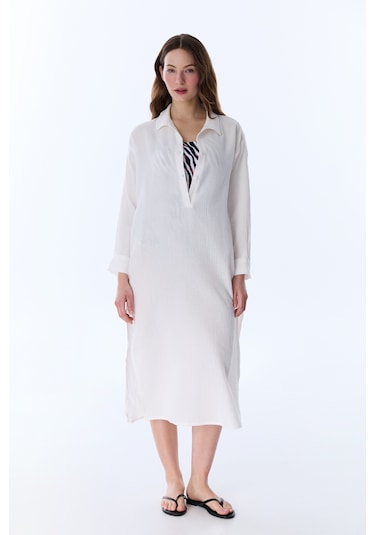 Penti Beyaz Bia Kaftan