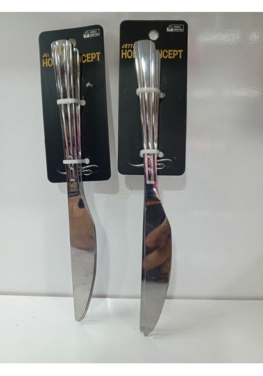 Metal Yemek Ve Kahvaltı Bıçağı 6 Adet Metal