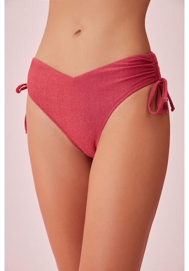 Suwen Yanı Büzgülü Bikini Alt Sb24415a142 Gülkurusu