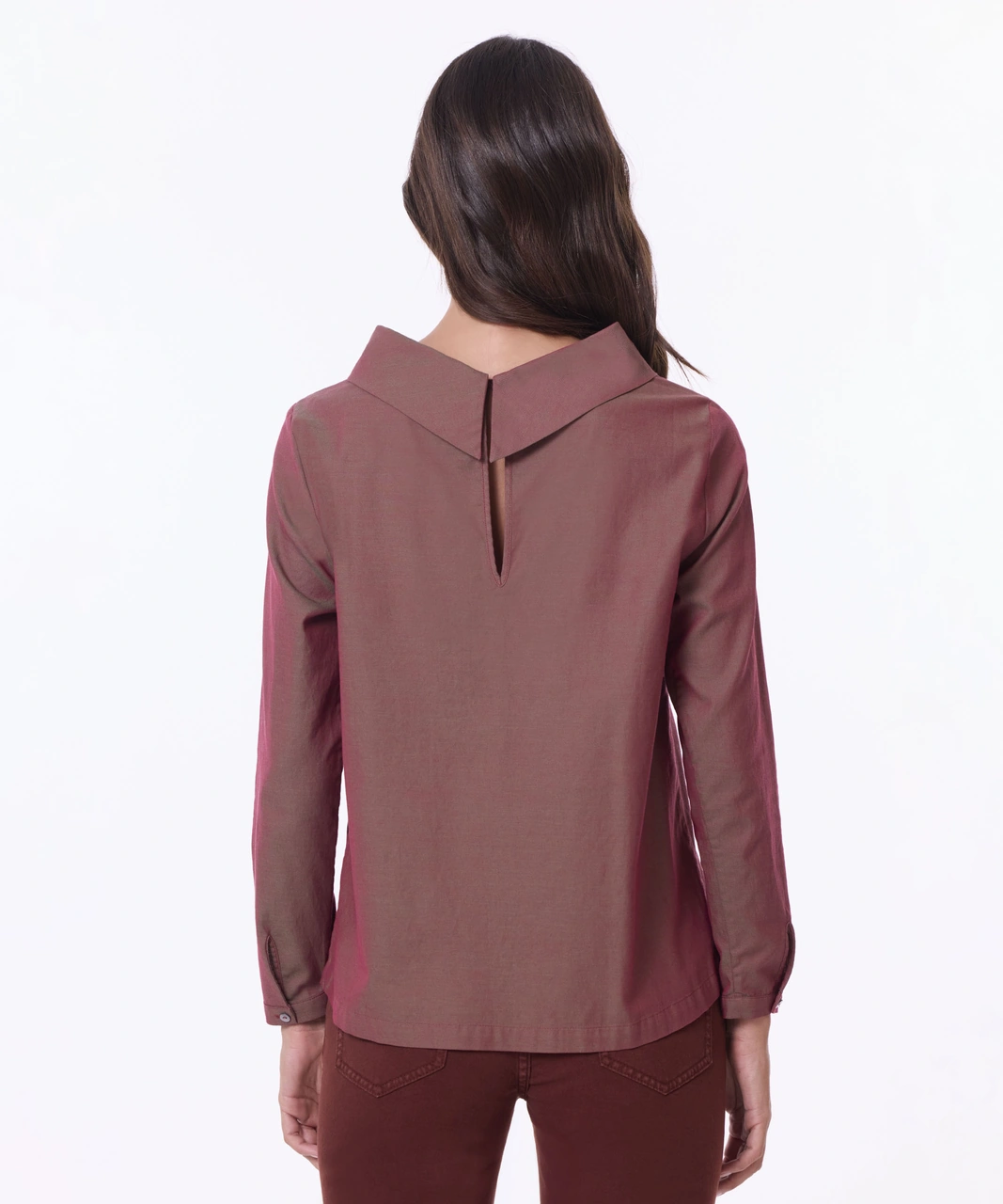 Yargıcı Regular Bisiklet Yaka Uzun Kol Bluz 25kkbl6027x 016 Bordo