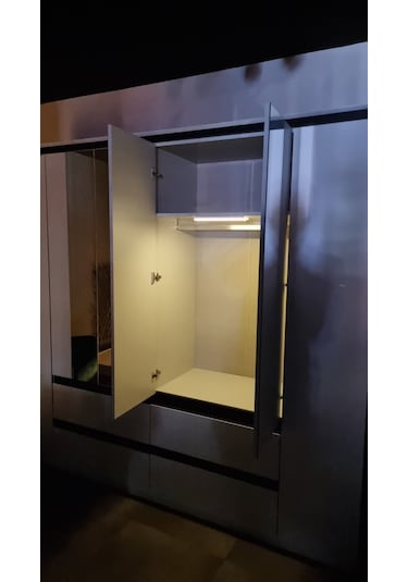 Hareket Sensörlü Şarjlı Led Dolap Işığı - Sıcak Sarı Işık-10 Cm Sıcak Işık
