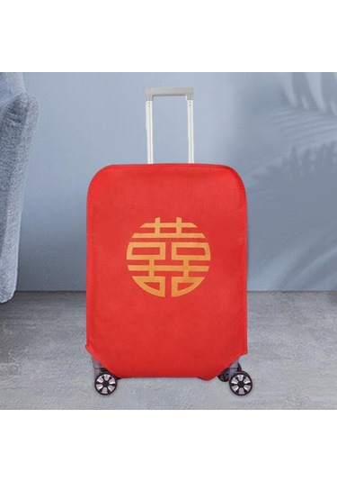 Homyl Seyahat Bagaj Kapağı Su Geçirmez Tramvay Kılıfı 20-inç Kırmızı