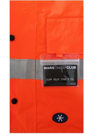 Junıor Jn1012 Waterproof Fosforlu Oxford Parka Turuncu M Beden Sarı