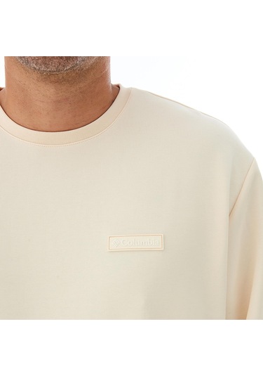 Csc Gem Columbia Label Erkek Sweatshirt-7408 Krem