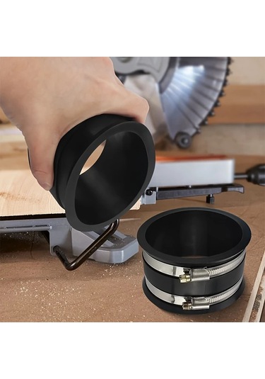 Lumaworld 3 Adet Plastik Toz Toplama Hortumu Paslanmaz Kelepçeli Bağlantı Adaptörü