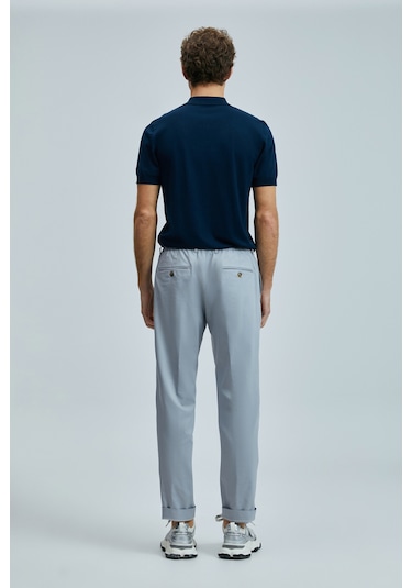 Lufian Glen Smart Erkek Chino Pantolon Slim Fit Gri Gri 111190336100150 Gri