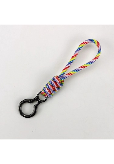 Prosperlink Paracord Dokuma Anahtarlık - Erkek/kadın Araba Ve Sırt Çantası İçin, Acil Survival Aksesuarı Mavi