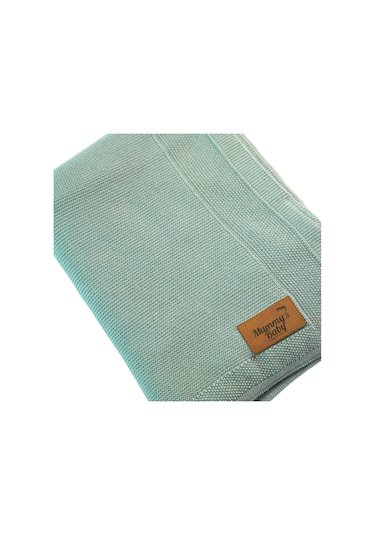 Mummy's Baby Tencel Örgü Bebek Battaniyesi 80x100 Yeşil