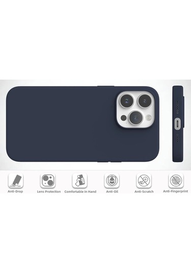 Apple Uyumlu iPhone 14 Pro Max Kılıfı Içi Kadife Silinebilir Logosuz Lansman