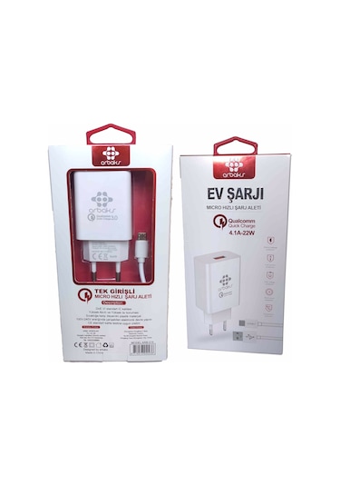 Arbaks 4.1A 22W Qc3 (Micro) Hızlı Şarj Aleti Arbaks ARB-015