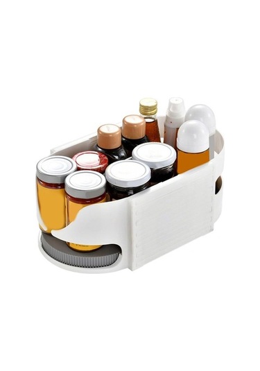 Agoodshop Kombine Lazy Pikap Düzenleyici, Kendin Yap 360 Döndürülebilir Buzdolabı Düzenleme Ve Depola Antrasit - Gri