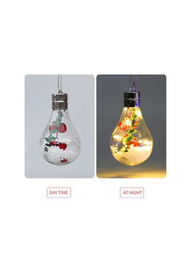 Konesam Islak Ve Kuru Ortamlar İçin Dayanıklı Plastik Led Askı Lambası - Noel, Parti, Bahçe Dekorasyonu Sıcak Beyaz Işık