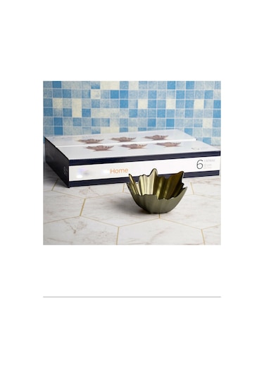 6'lı Yaprak Şekilli 13 Cm. Cam Kase Royaleks-smg05926 Çok Renkli