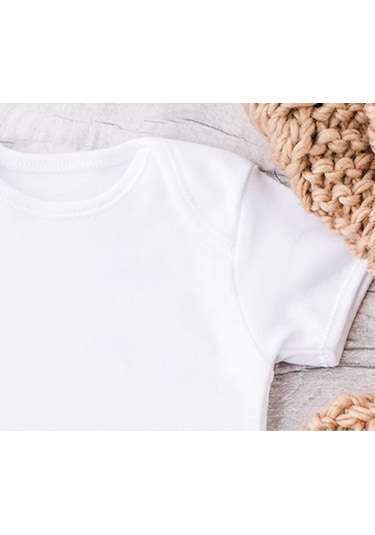 Sema Baby Prematüre Yarım Kol Penye Çıtçıtlı Badi - Beyaz