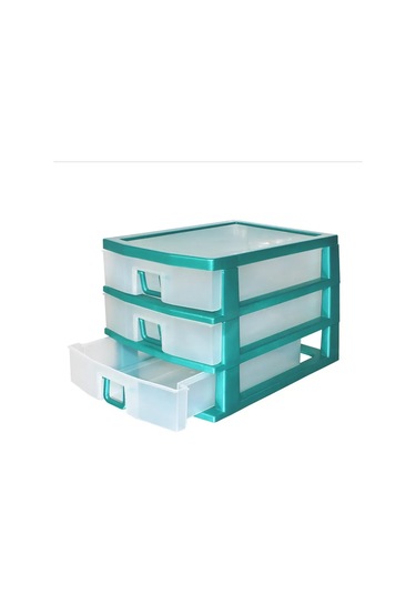 Milih 3 Bölmeli Küçük Eşyalar Organizerı 465663941 Yeşil