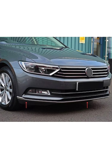 Vw Passat B8 Krom Ön Tampon Çıtası 3 Parça 2015-2019 Arası Pçelik
