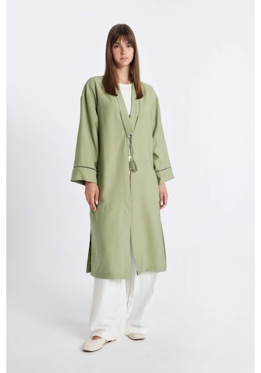 Defacto Relax Fit Hakim Yaka Kimono C9691AX24SMKH461 Haki