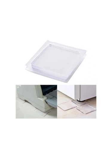 4 Adet Silikon Şeffaf Koltuk Mobilya Masa Beyaz Eşya Yazıcı Koruyucu Kaydırmaz Dayanıklı Pedler Çok Renkli