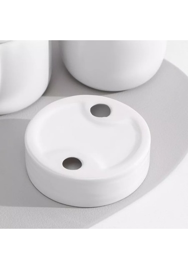 Denezo Banyo Ve Mutfak İçin Sabunluk, Lavabo Üzerinde Sabunluk 167951994 Beyaz