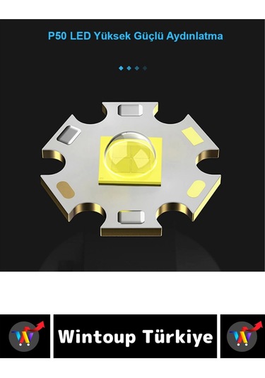 Özel Kamp Avcı Balıkçı Deprem Enerji Tasarrufu 5 Mod 3000 Lümen Güçlü Beyaz Işık Güvenlik El Feneri Çok Renkli