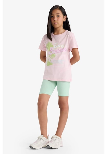 Defacto Kız Çocuk Kısa Boy Tayt B5591a825smgn240 Yeşil