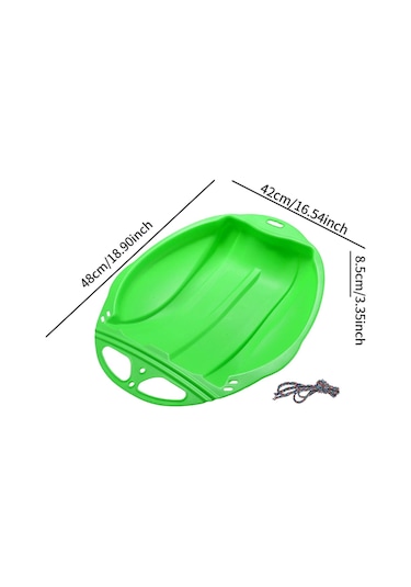 Homyl Kar Kızağı Büyük Kum Kayar Kızak Erkek Kız Çocuk Yeşil