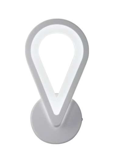 Led Akrilik Damla Duvar Lambası - Modern Tasarım, Yumuşak Işık, Enerji Tasarruflu - Yatak Odası, Salon, Mutfak İçin Beyaz Işık Beyaz Beyaz