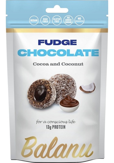 Balanu Fudge Kakao Dolgulu Hindistan Cevizi Kaplamalı Atıştırmalık 110 G
