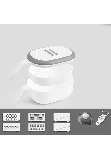 Suntek Sebze Parçalayıcı Doğrayıcı Patates Domates Beyaz Beyaz Diğer