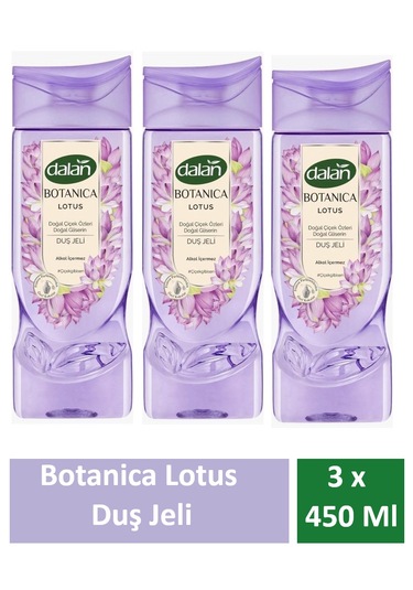 Dalan Duş Jeli Botanica Lotus 450 Ml X 3 Adet Lotus Çiçeği