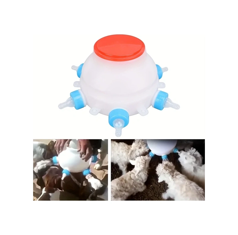 Willowhaven Beyaz 6 Emzilikli 84.54oz Kaliteli Plastik Kuzu Ve Buzağı Bakım Kovası