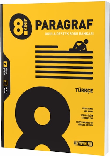 Hız Yayınları 8. Sınıf Paragraf Soru Bankası - Hız Yayınları