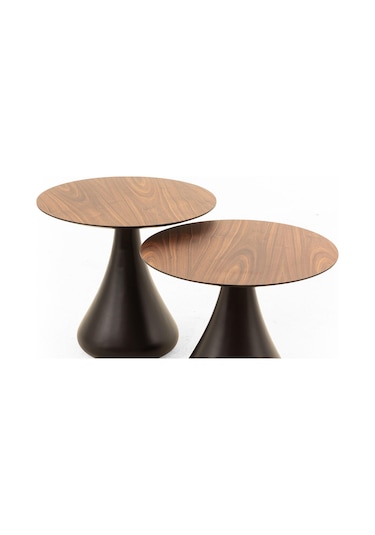 Mushroom Set Sehpa Mantar Sehpa Ceviz Rehome
