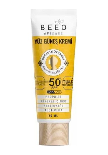 Bee'o SPF50 Apicare Propolis Yüz İçin Güneş Kremi 40 ML
