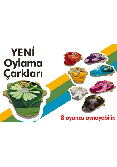 Dixit Yeni , 3-8 Oyuncu, 8 Yeni Oylama Çarkı, Yeni Oyun Alanı.