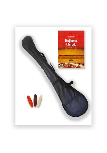 Uzun Sap Öğrenci Bağlaması-kılıf+metod Kitabı+tezene İle Birlikte