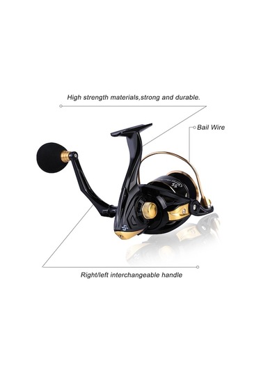 Novahub Altın 12+1bb Döner Balıkçılık Reel 5.2:1 Hızlı Dişli Oran 1000-4000 3000 Balık Tutma Makarası