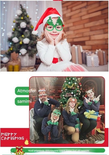 Happychildhood Yetişkinler Ve Çocuklar Için Noel Süsleri 20 Parçalı Set Noel Süsleri