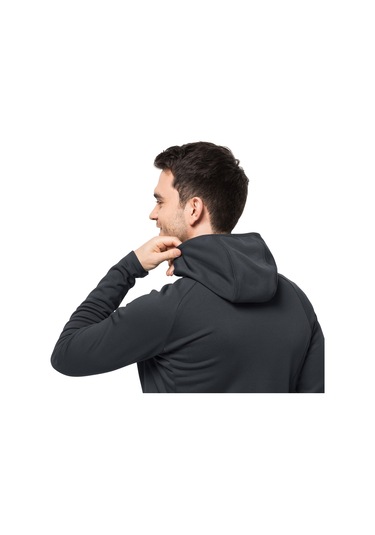 Jack Wolfskin Baiselberg Erkek Outdoor Polar Ceket Antrasit