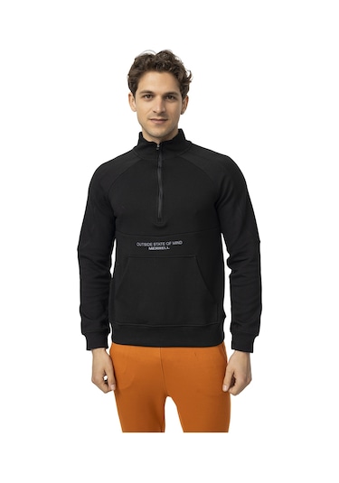 Merrell Merrell Erkek Günlük Giyim Sweatshirt Stefan Siyah Siyah