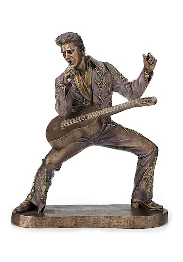 Veronese Bronz Renk Elvis Presley Figürü 26cm