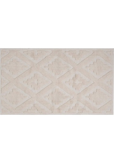 Evidea Soft Nil 2'li Banyo Paspası - Ekru - 60x100 Cm + 50x60 Cm Ekru