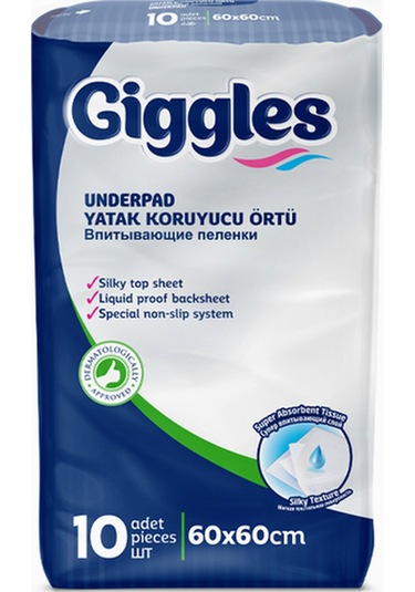 Giggles 60 x 60 Yatak Koruyucu Örtü 10'lu