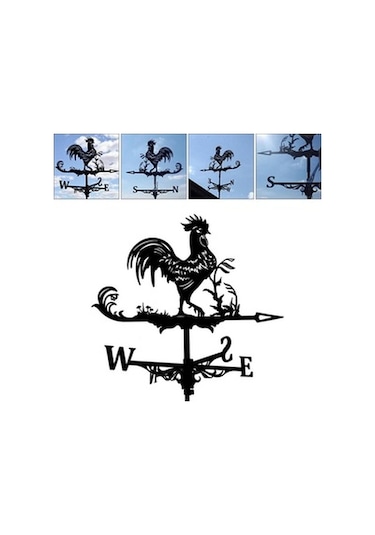 Lijinxu Paslanmaz Rüzgar Gülü Çiftlik Sahne Açık Bahçe Yard