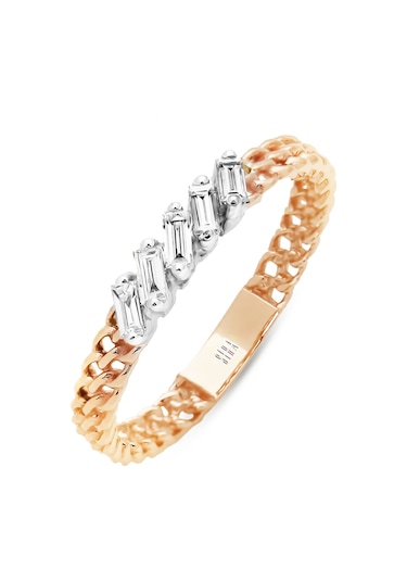 Siramücevherat Sıralı Örgü Baget Yüzük - Rose